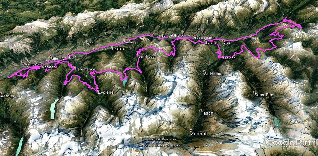 der Tourverlauf des Schweizcross