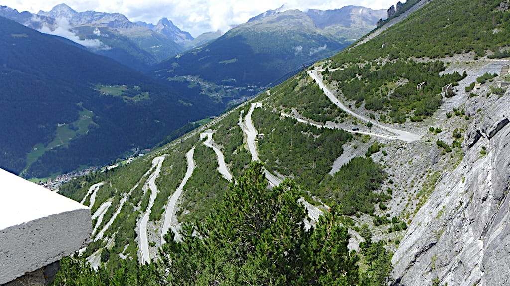 Serpentinenstraße zum Passo di Fraele
