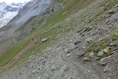 Abstieg /Abfahrt vom Passo Zebru in Richtung Bormio
